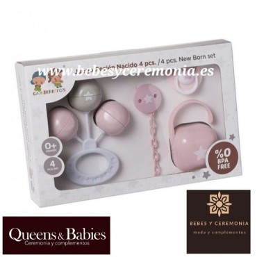 Pack Regalo Sonajero 4 piezas