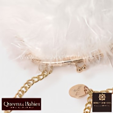 Bolso juvenil de plumas