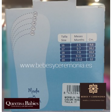 Zapato mercedita de bebe blanco