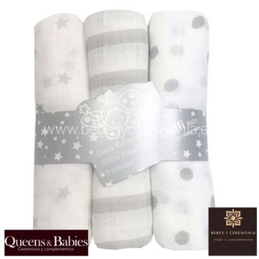 Pack de 3 gasas Muselinas