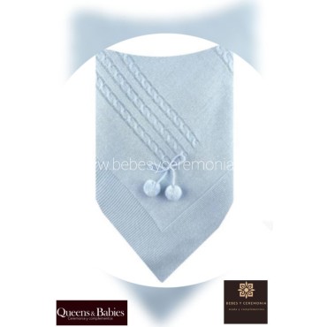 Toquilla de lana con pompón