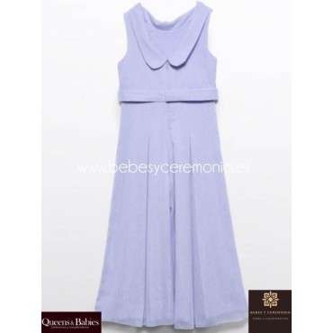 Mono largo gasa bambula niña lila