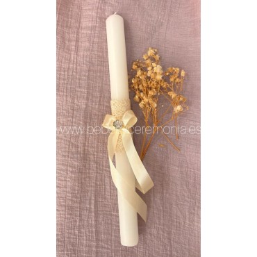 Velas de Bautizo concha