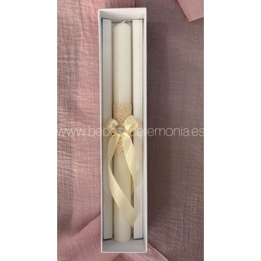Velas de Bautizo concha
