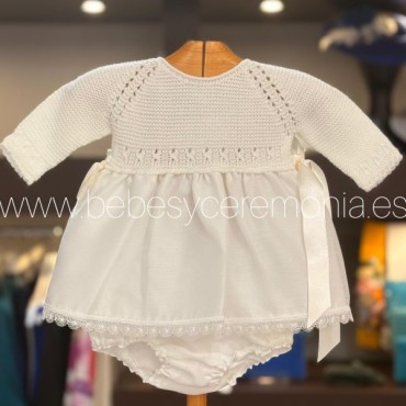 Vestido de bautizo punto
