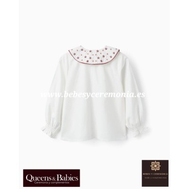 Blusa niña Volante Peter Pan