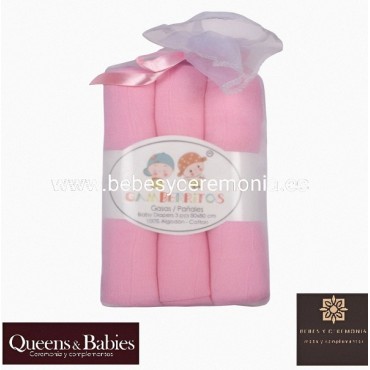 Pack de 3 Muselinas Lisas